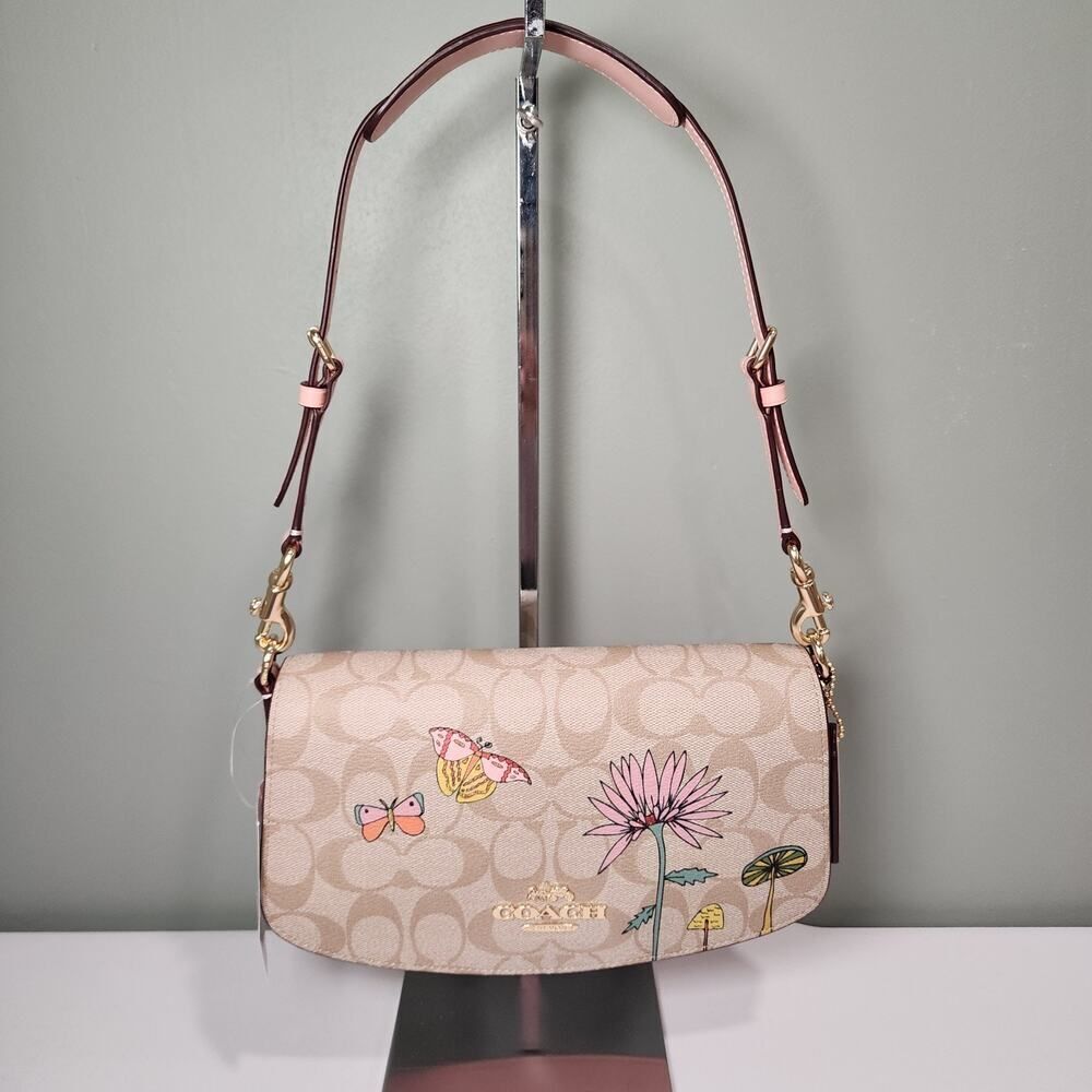 NWT CU395 Coach X Observed By Us Andrea Shoulder Bag Signature Kirsten Dunst